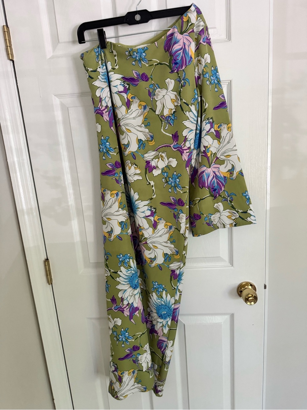 Tuckernuck Hyacinth House One Shoulder Odelia Maxi Dress Green Sz S - Picture 5 of 13